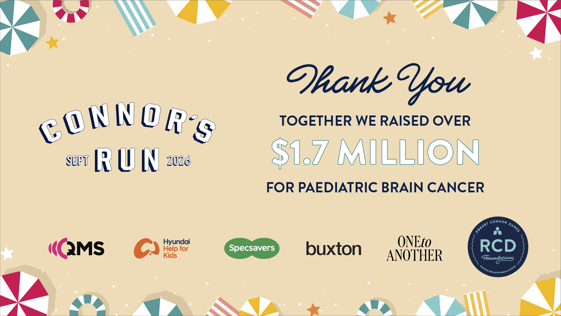 $1.7 million thank you