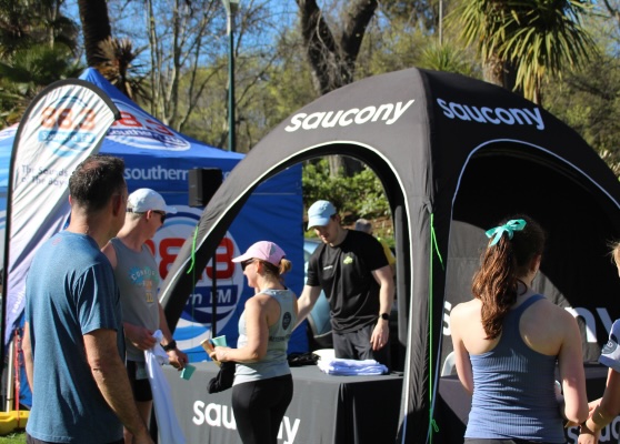 saucony at finish party